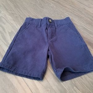 Hope & Henry Twill Chino Shorts – Navy, Size 2T